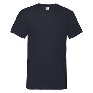 Fruit Of The Loom - 5 Stuks Valueweight T-Shirts V-Hals - Donkerblauw - 3XL