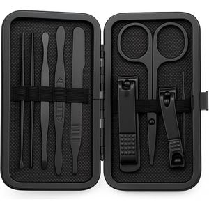 Nailcare - 8 delig - manicure set - nagelknipper - met pincet - nagelverzorging - easy travel