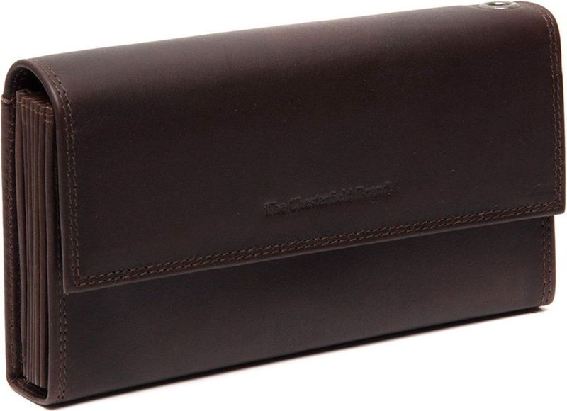 The Chesterfield Brand Leren Kelnerwissel Portemonnee Grenada Waiter Wallet Brown Donkerbruin