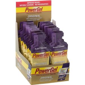 PowerBar PowerGel - Sportgel met Cafeïne - Energiegel - 24 gels (984 gram) - Black Currant