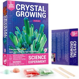 Pocket science - scheikunde experimenteerset - kristallen kweken - experimenten voor kinderen - experimenteerdozen - crystal growing - T2501