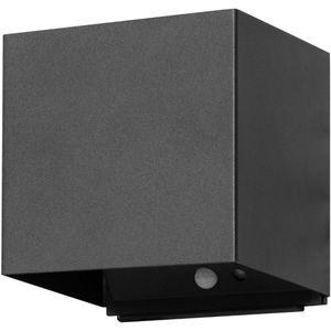 FHL easy! Magnetics - Wandlamp voor binnen/buiten met bewegingssensor - LED - 2700K - 10cm x 10cm x 10cm - USB oplaadbaar - IP44 - Zwart
