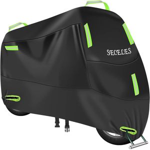 Waterdichte Motorhoes Buiten XL - Bescherming tegen Wind, Regen en UV Straling met Reflecterende Strips en Versterkte Bevestiging