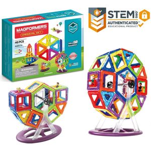 Magformers Carnival Set- bouwset 46 stuks- magnetisch speelgoed- speelgoed 3,4,5,6,7 jaar jongens en meisjes– Montessori speelgoed- educatief speelgoed- constructie speelgoed