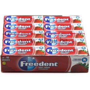 Freedent Strawberry Chewing Gum