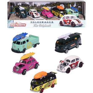 Majorette Volkswagen Originals 5 Stuks Giftpack - 7,5cm - Voertuigen - Die-Cast - Vanaf 3 Jaar