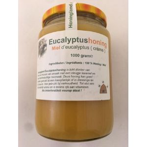 Eucalyptushoning, Miel d'eucalyptus, Eucalyptus Honey (crème) 1000 gram.