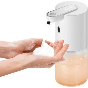400 ml schuimzeepdispenser wandbevestiging elektrische no-touch-sensor met USB-oplaadbaar voor keuken - Automatische zeepdispenser