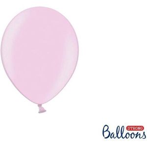 Mini Ballonnen 12cm, Metallic Candy roze zakje 100 stuks