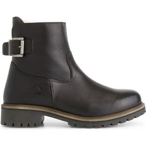 Travelin' Kammerfoss wolgevoerde boots - Leren enkellaarsjes dames - Donkerbruin leer