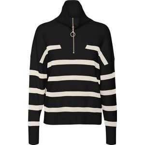 VERO MODA VMSABA STRIPE LS HIGHNECK BLOUSE GA NOOS Dames Trui - Maat XXL