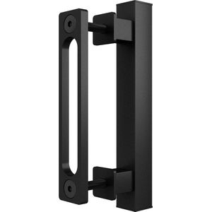 Barnwoodweb Industriële Schuifdeur - Staal & Melkglas - 3 Vaks - 100x235 cm - Incl. Schuifdeursysteem & Handgreep
