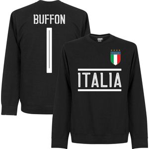 Italië Buffon 1 Team Sweater - Zwart - 3XL