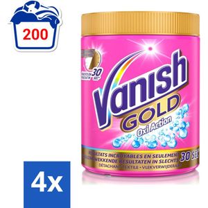 Vanish Gold Oxi Action - Vlekkenverwijderaar Poeder - Gekleurde Was - 1050 Gram - Voordeelverpakking - 4 stuks