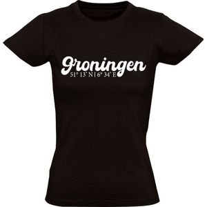 Groningen Coordinaten Dames T-shirt | Shirt