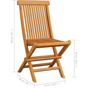 vidaXL - Tuinstoelen - 4 - st - met - taupe - kussens - massief - teakhout