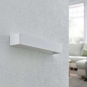 Arcchio - LED wandlamp - 1licht - aluminium, ijzer - H: 8 cm - wit - Inclusief lichtbron