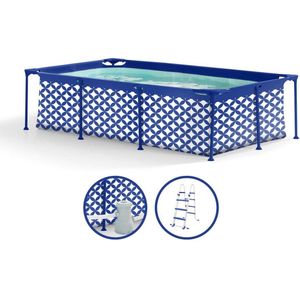 Swim Essentials Opzetzwembad - Frame Zwembad - Rechthoek - Blauw - 260 x 160 x 65 cm - Met Filterpomp & Trap