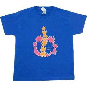 Anha'Lore Designs - Tribal - T-shirt - Koningsblauw - 3/4j (104)