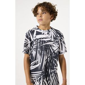 GARCIA Jongens All over print T-shirt Gray Korte mouw