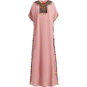 Marokkaanse Jurk Roze Onesize - pyama dames volwassenen - islamitische kleding/producten - maxi jurk/huisjurk/kaftan/abaya/abaya dames