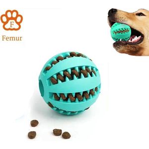 Honden Speelgoed - Hondenspeeltjes - Hondenbal - Hondenspeelgoed - Honden Speelgoed Intelligentie - Honden Bal - Snackbal Hond - Kauwspeelgoed Hond - Licht Blauw - 7 Cm