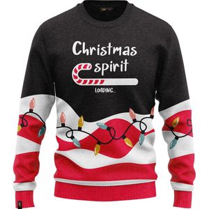JAP Christmas Kersttrui (maat XL) - 100% Gerecycled - Kriebelt niet - Kerstcadeau volwassenen - Foute Kersttrui dames en heren - Christmas spirit - Zwart