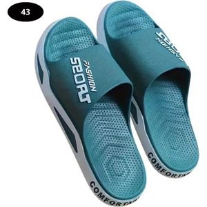 Bovista Badslippers Dames & Heren - Comfortabel - Flip Flops - Sauna - Zomer - Groen - Maat 39