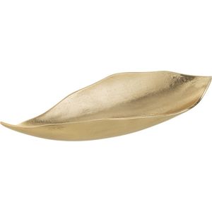 J-Line Blad plateau - dienblad - metaal - goud - small - woonaccessoires