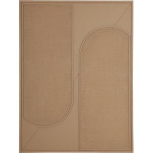 MUST Living Wall Panel Elyn Brown small,102x76x4 cm, brown jute