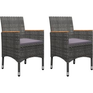 vidaXL Tuinset - Tuinsets - Eetset - Eetsets - 5-delige Tuinset grijs