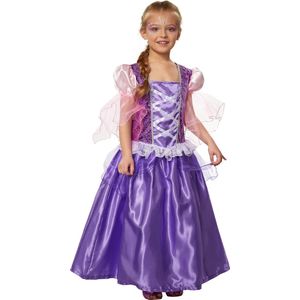 dressforfun - Meisjeskostuum prinses Lavendela 128 (7-8y) - verkleedkleding kostuum halloween verkleden feestkleding carnavalskleding carnaval feestkledij partykleding - 301743