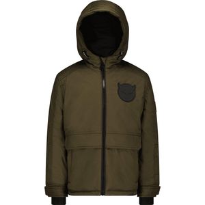 SuperRebel - Winterjas SPACE - Army Green - Maat 140