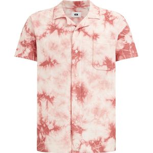 WE Fashion Heren polo met tie-dye effect