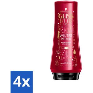 Gliss-Kur - Conditioner - Winter Repair - Herstelt & Verzorgt - 200 ml - Voordeelverpakking - 4 stuks