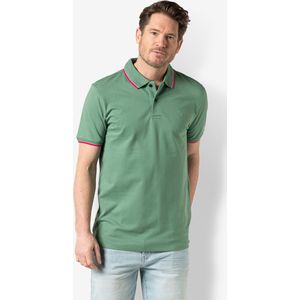 Twinlife Heren polo basic - Polo's - Duurzaam - Elastisch - Groen - M