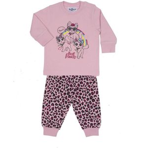 Fun2wear - kleuter / kinder - pyjama - Best friends- Roze - maat 122/128