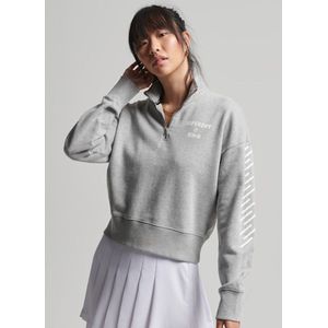 Superdry Code Core Sport Halve Rits Sweatshirt Grijs L Vrouw