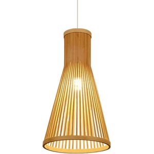 Hanglamp Rosarno - Handgemaakt - Ø25cm - Bamboe - Rotan - Inclusief lichtbron - Natuurlijke uitstraling