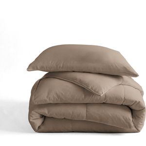 Sleeptime 2 in 1 Omkeerbare Dekbed - Dekbed zonder Overtrek - 140x200 - Taupe