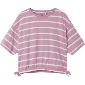 Name it t-shirt meisjes - roze - NKFfunion - maat 158/164