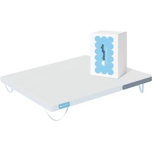 Cloudpillo Topper 180x200 - Topdekmatras - 125 Dagen Proefslapen - Adaptive Support laag - 4-Seizoenen - Voorzien van Elastieken - Wasbare Hoes