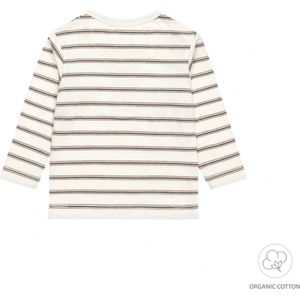 Dirkje-Baby jongens t-shirt ls organic cotton-Gebroken wit