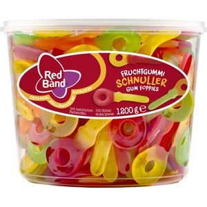 Red Band Winegum Sleutels 1 pot à 100 stuks - Zacht snoep - Winegums met fruitsmaak - Speen - Foppie