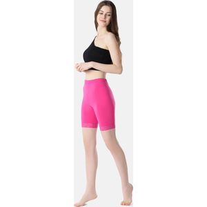 Bellivalini BLV-BLV50-216-LE Dames Leggings - Sport - Vrijetijdsbroek - Kort - Viscose - Sporbroek - Yogabroek - Roze - XS