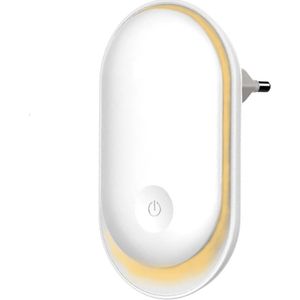 LED Plug-in Nachtlampje - Stopcontact Lampje met Sensor - Voor de Kinderkamer - Babykamer - Zacht, Warm Licht - Schemerlampje