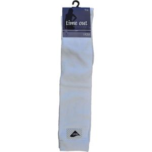 Dames KNIEKOUS - wit/zwart- 6 paar - one size - losse elastiek - 78% katoen - chaussettes socks