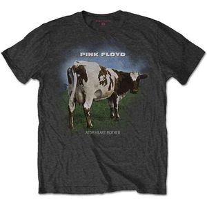 Pink Floyd Heren Tshirt -L- Atom Heart Mother Fade Grijs