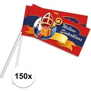 Sinterklaas zwaaivlaggetjes 150 stuks