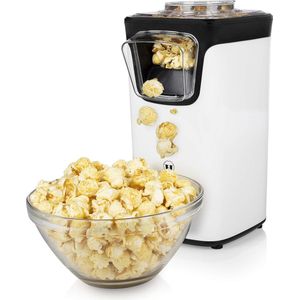 Popcornmachine – Inclusief Maatbeker – Klaar in 3 minuten, Wit